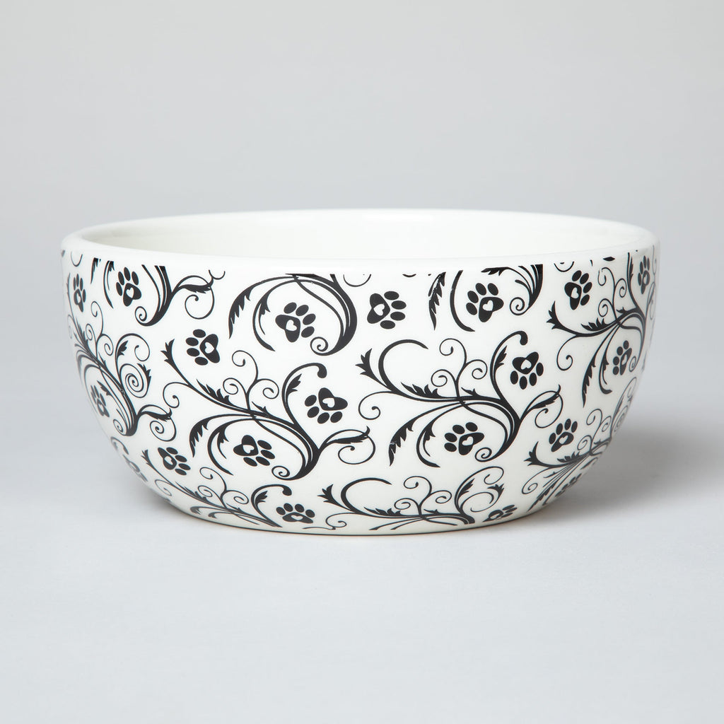 Ceramic Paw Lover Soup or Salad Bowl - Set of 4