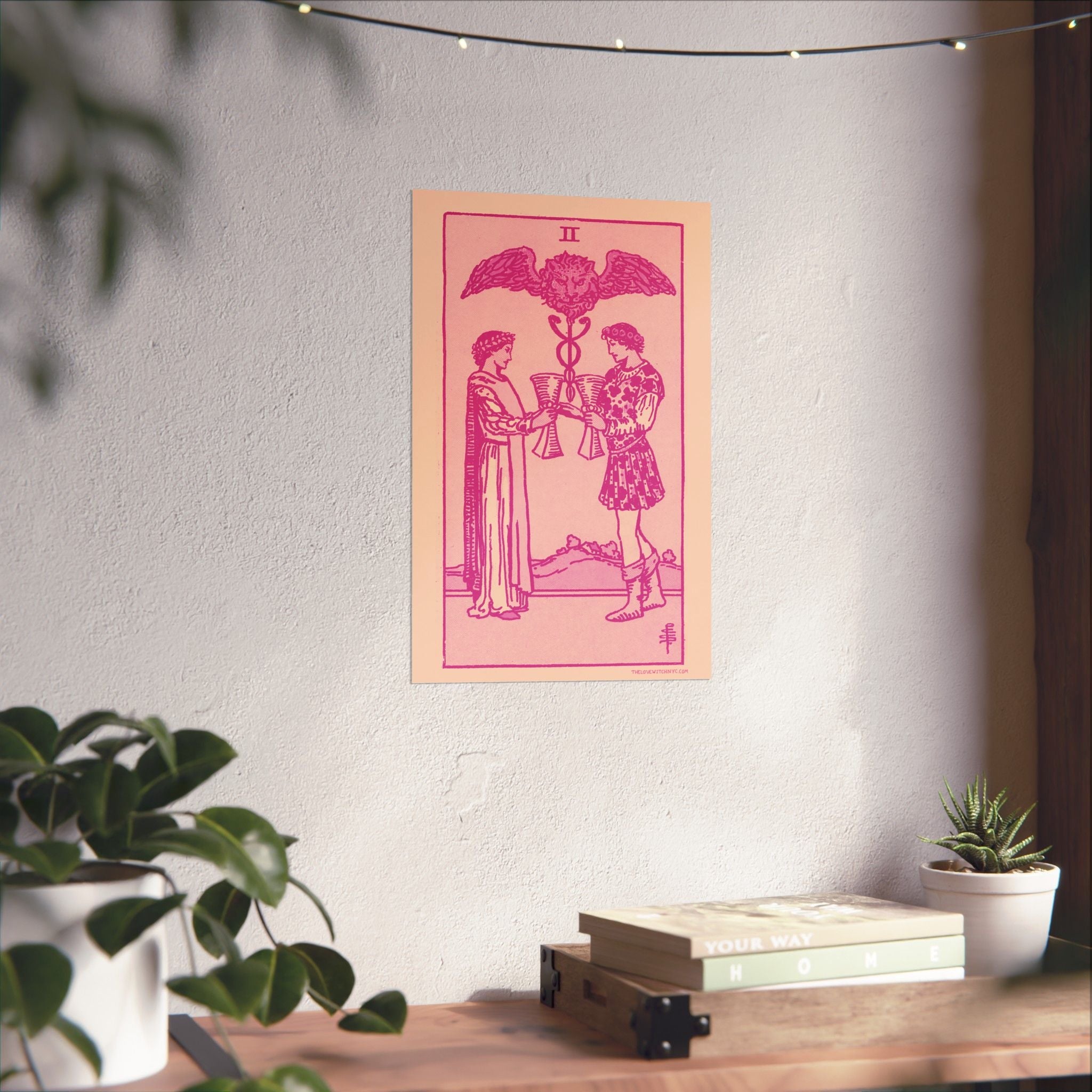Two of Cups Tarot Card Poster by The Love Witch