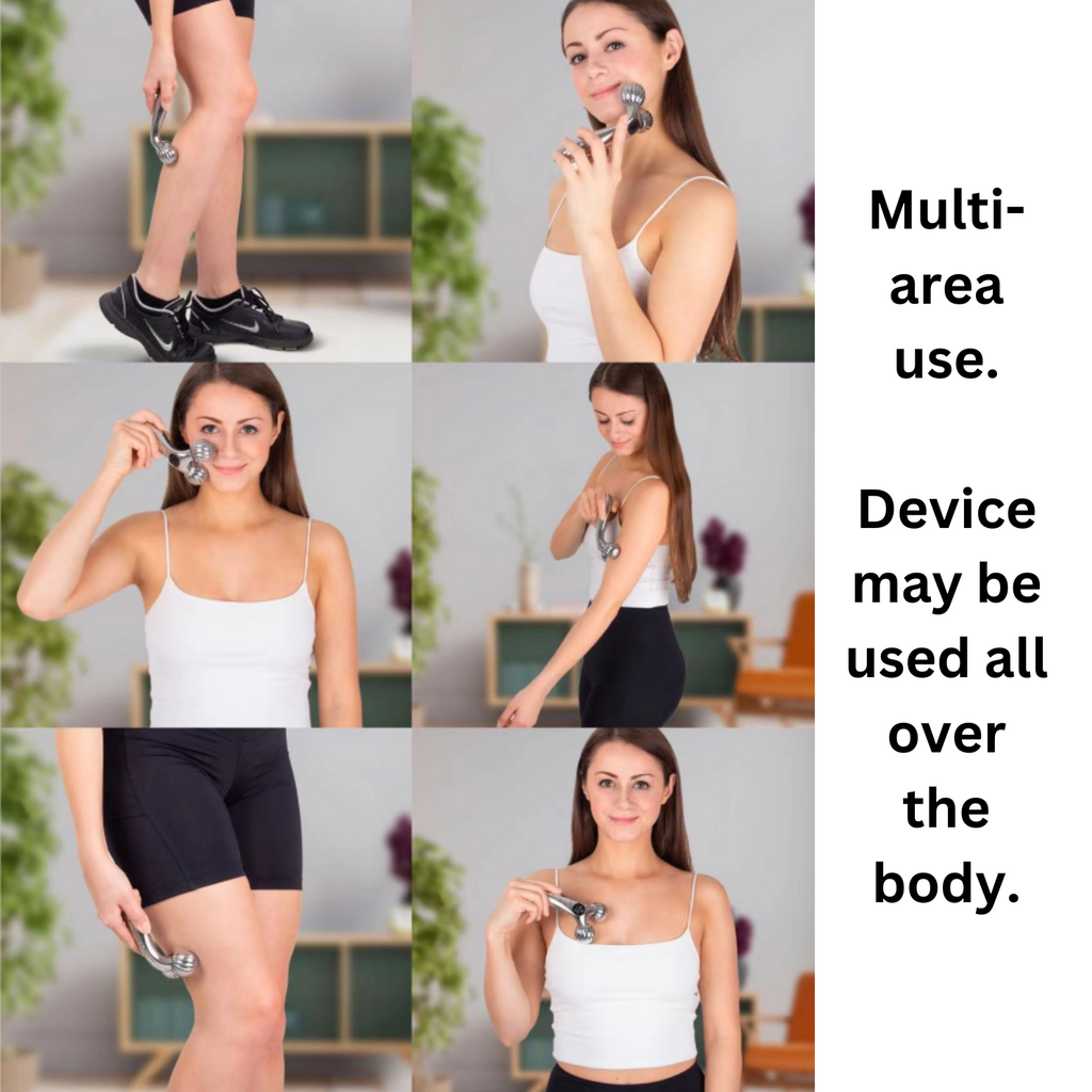 EMS + Vibrating 360 Roller Duel Tightening Face Lift Device