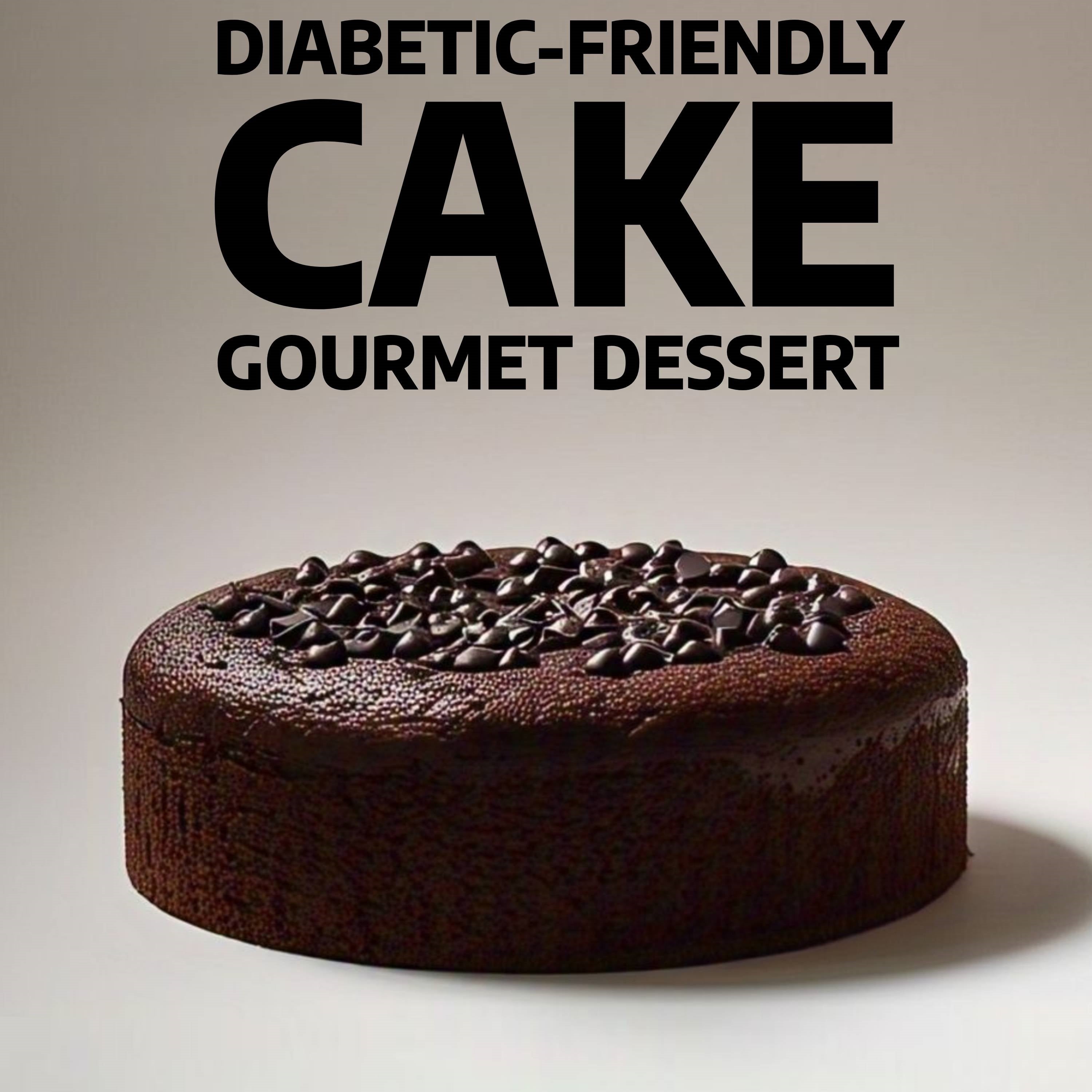 Andy Anand Sugar Free Chocolate Chip Cake - Divine dark chocolate chip Cake Delight - Best Birthday Cakes Delivery From Bakery (2.8 lbs)