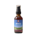 Bottle of Angelica herbal supplement with a blue label on a white background