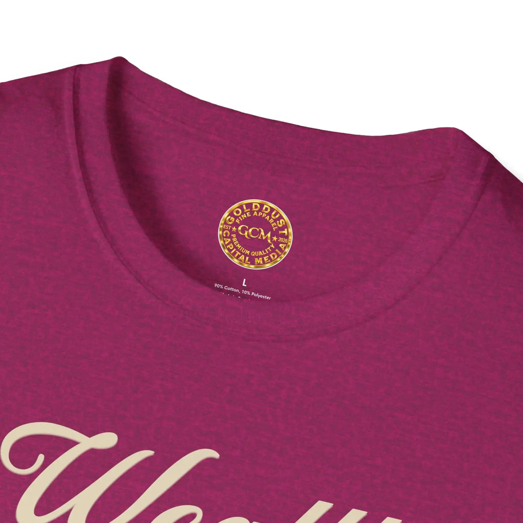 Abundance Mindset Tee | Wealth Over Worry | Minimalist Self Growth Shirt for Peace, Focus and Intentional Living