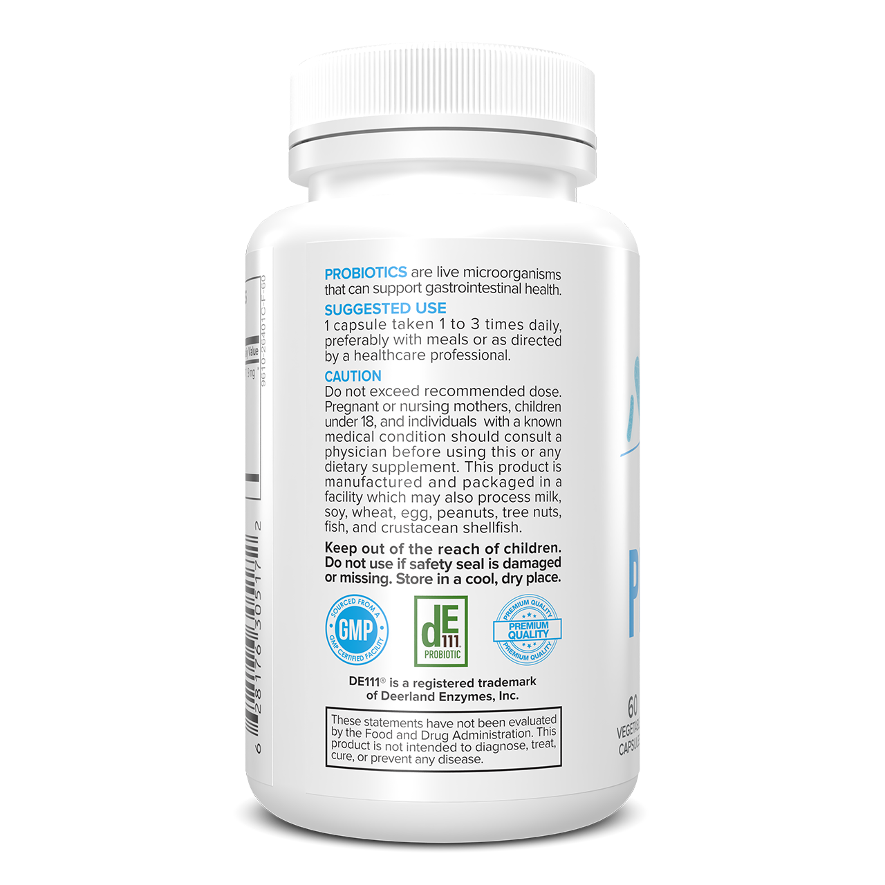Portions Master Advanced Probiotic 5.75 Billion Gastrointestinal Support (60 Count)