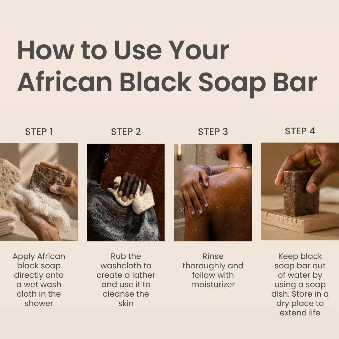 African Black Soap Bar