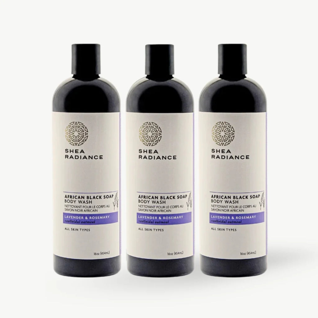 African Black Soap Body Wash with Colloidal Oatmeal for Dry & Sensitive Skin