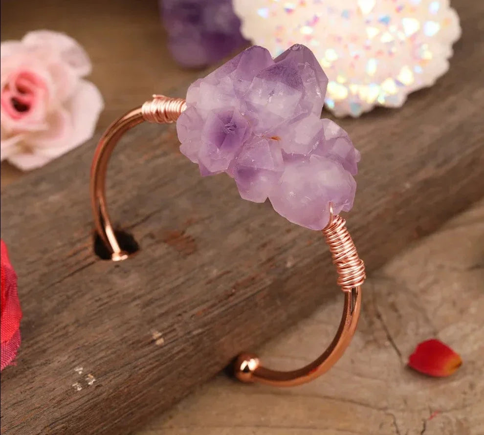 Amethyst Cuff Bracelets
