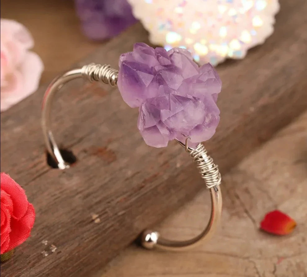 Amethyst Cuff Bracelets