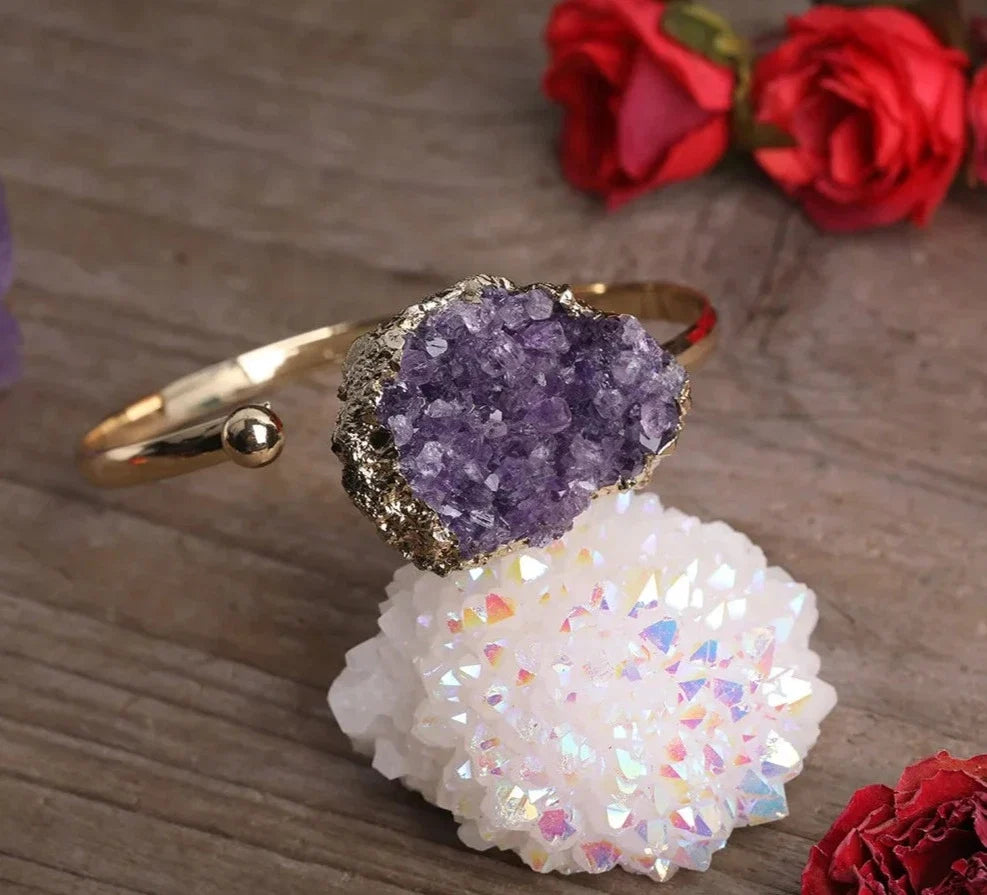 Amethyst Cuff Bracelets