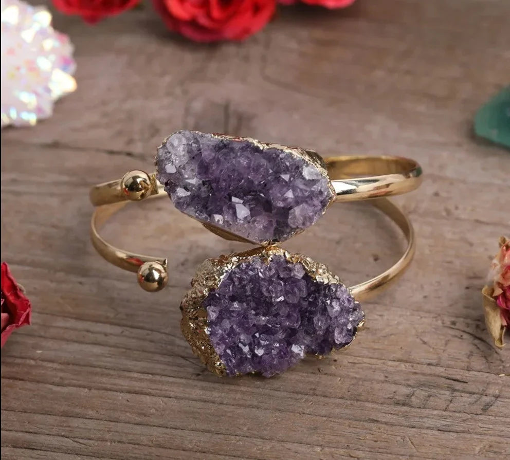 Amethyst Cuff Bracelets