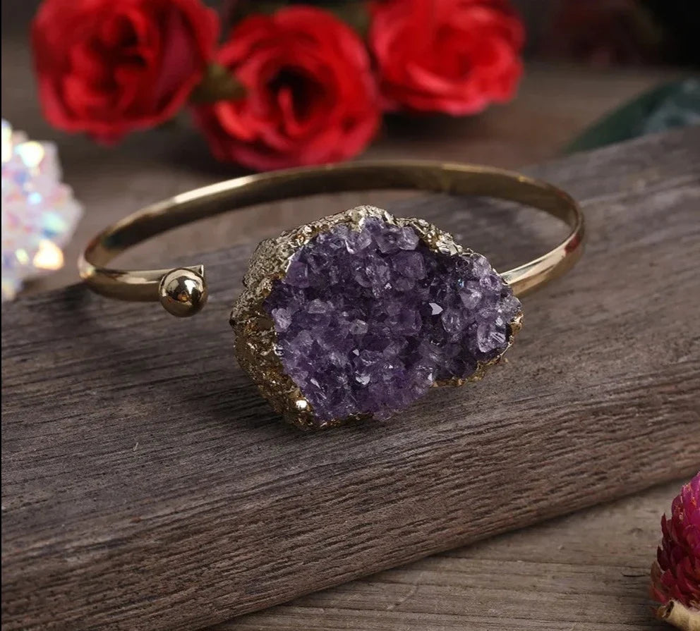 Amethyst Cuff Bracelets