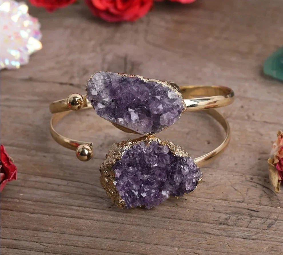 Amethyst Cuff Bracelets