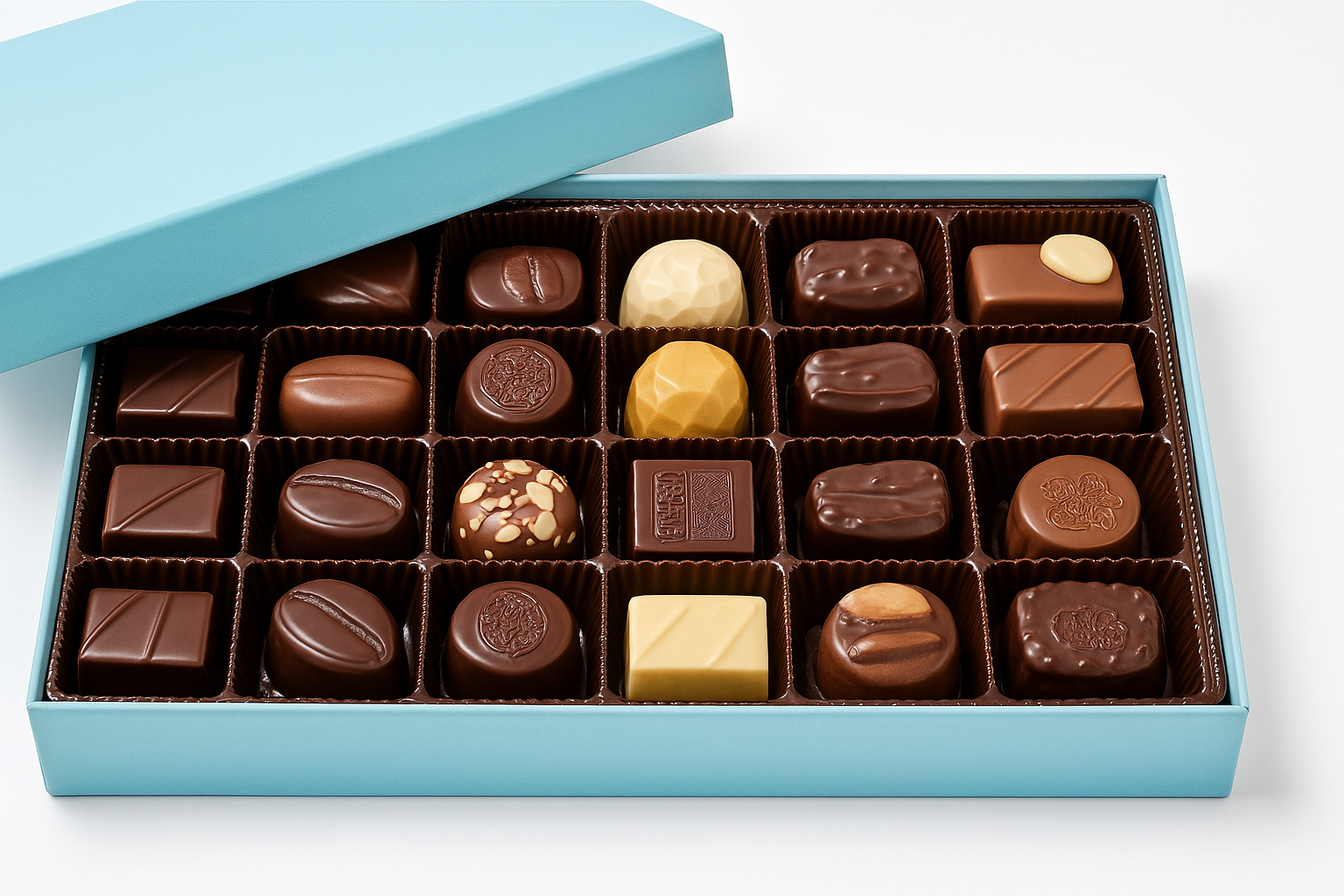 Andy Anand Belgian Sugar Free Chocolate Truffles Gift Box – 48 Pc Handcrafted, Gluten-Free, Diabetic-Friendly European Chocolate, 60% Chocolate (Cocoa Butter)