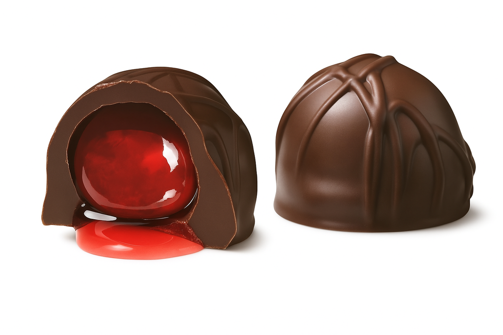 Andy Anand Sugar-Free Vegan Dark Chocolate Cherry Cordial Truffles – 24 Pc Gift Box, 60% Cocoa Butter, Decadent & Healthy.