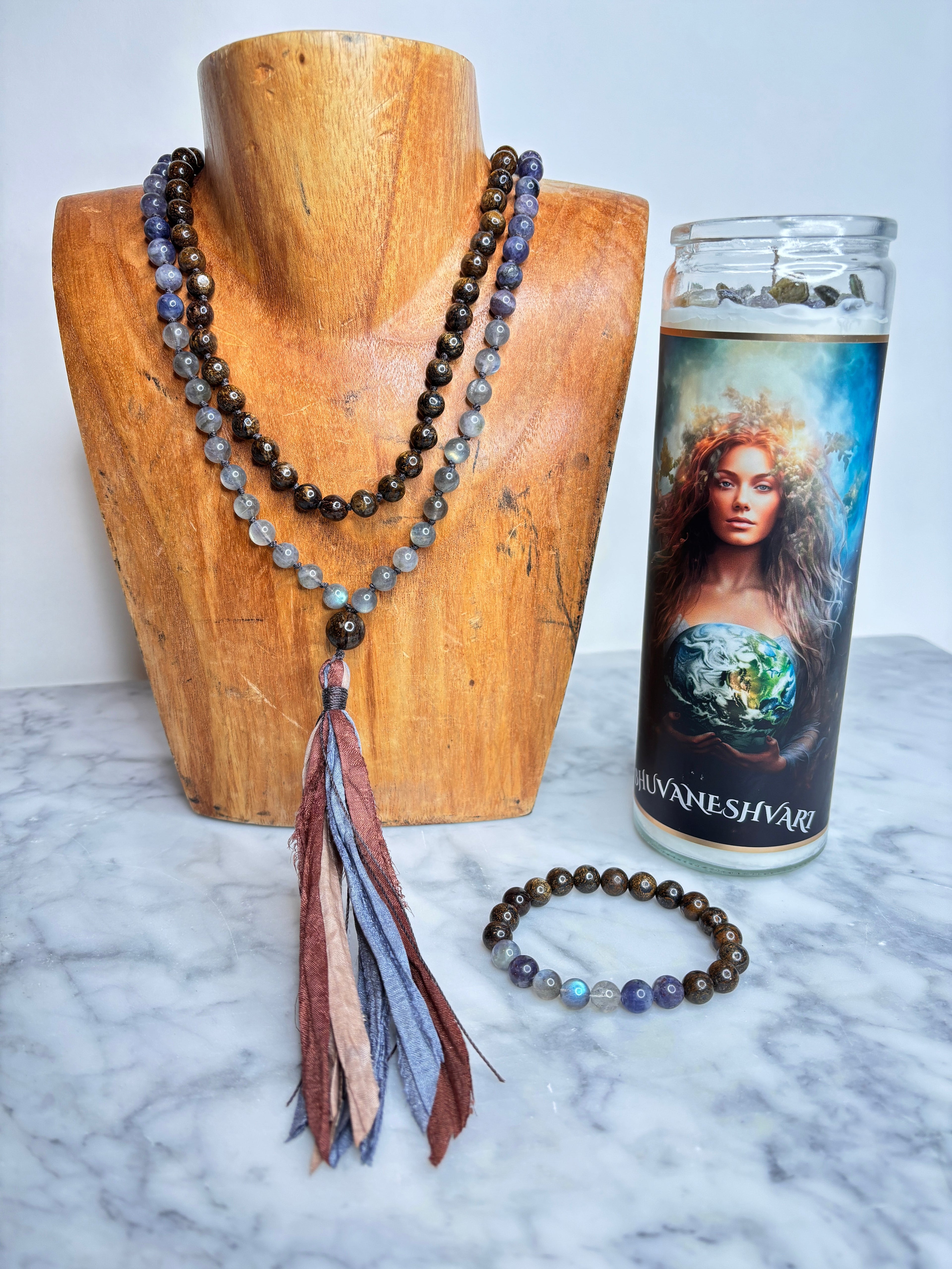 Bhuvaneshvari Crystal Altar Candle