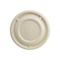 World Centric 12 oz Barrel Bowl Fiber Lid Compostable Plant Fiber (QTY 500), SKU BBL-SC-12N-LF