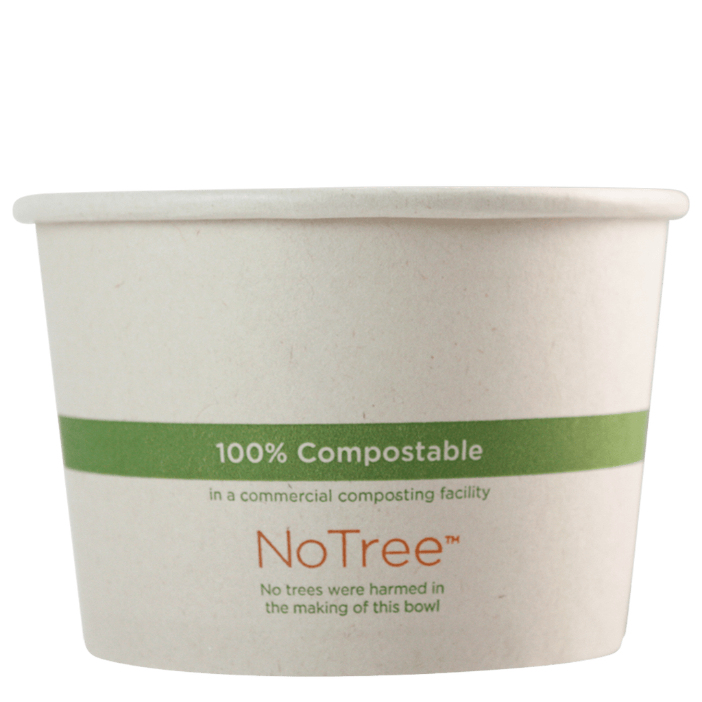 World Centric NoTree 16 oz Bamboo Paper Bowl – Compostable (QTY 500), SKU BO-SU-16