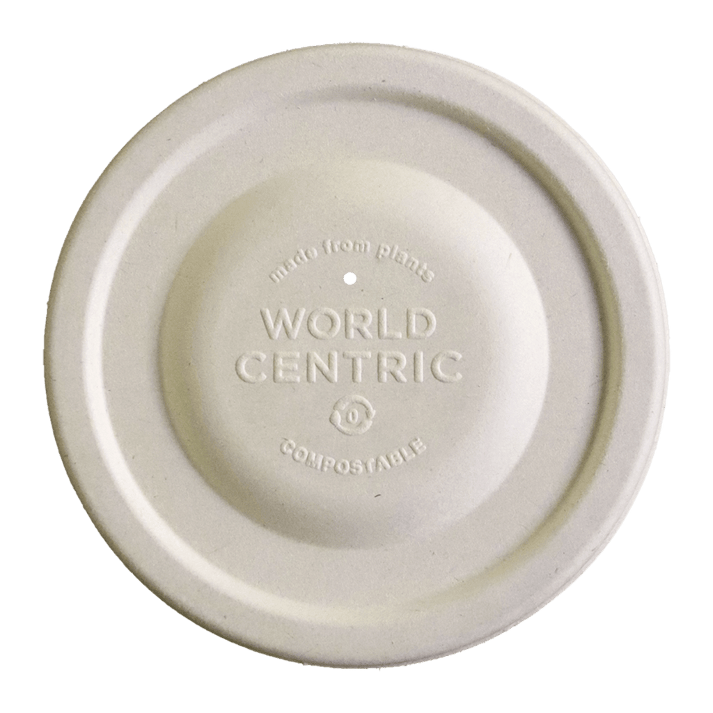 World Centric Fiber Lid for 12-32 oz Paper Bowls, Compostable, No Added PFAS (QTY 1000), SKU BOL-FB-12-LF