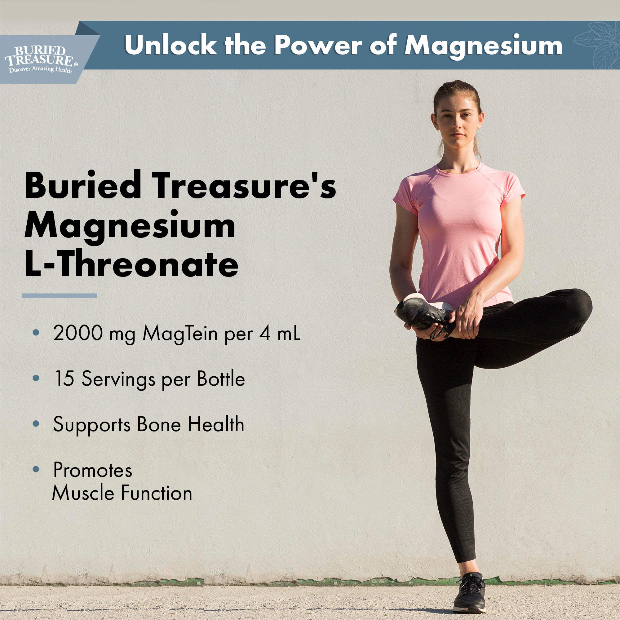Buried Treasure Liquid Nutrients MagTein Magnesium Drops, 2 oz