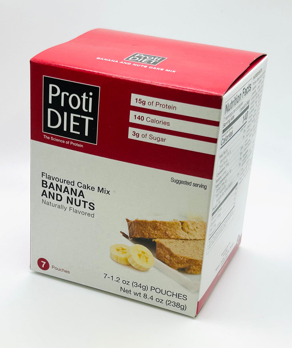 Banana Nut Cake Flavored Cake Mix - Protidiet
