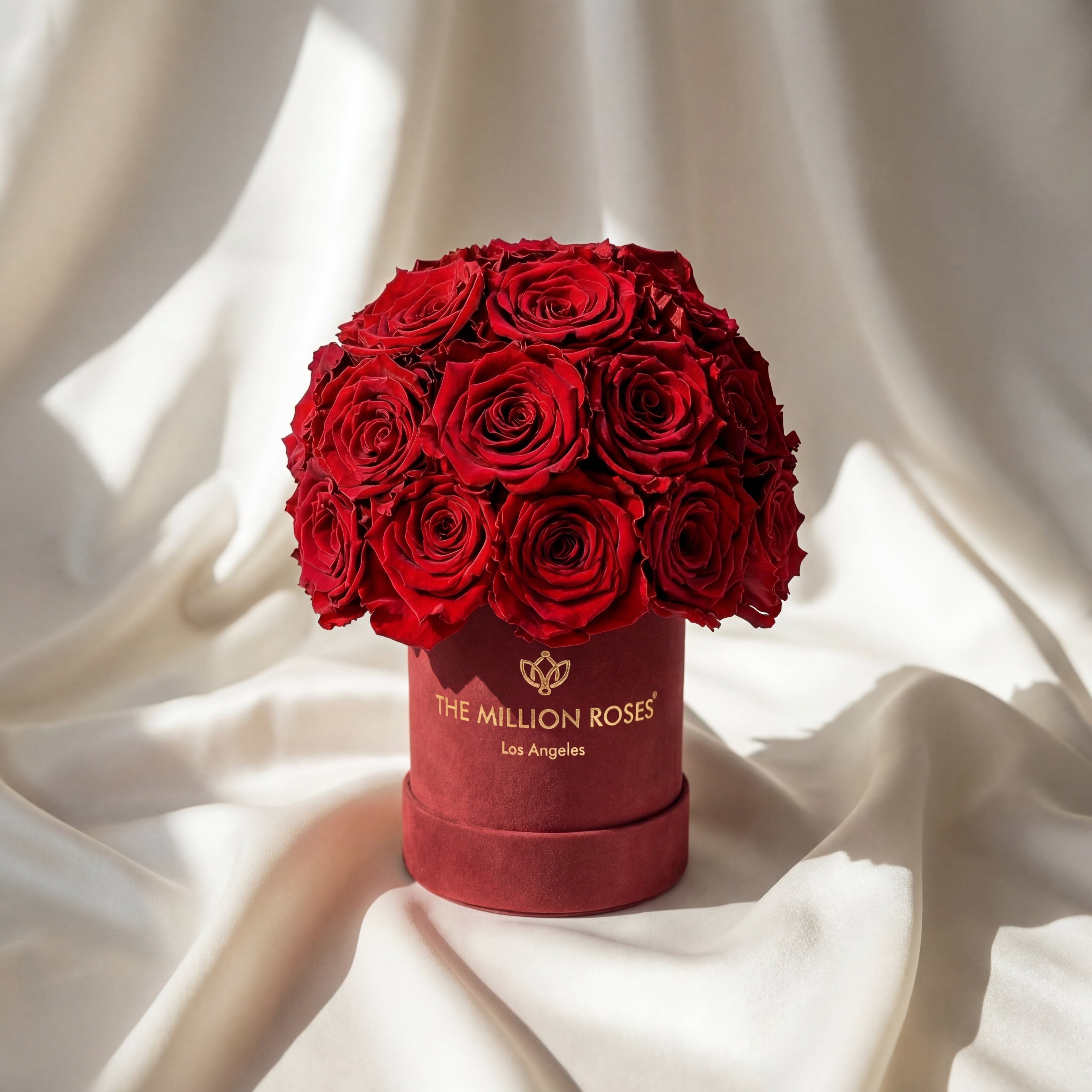 Essence Bordeaux Suede Superdome Box | Red Roses