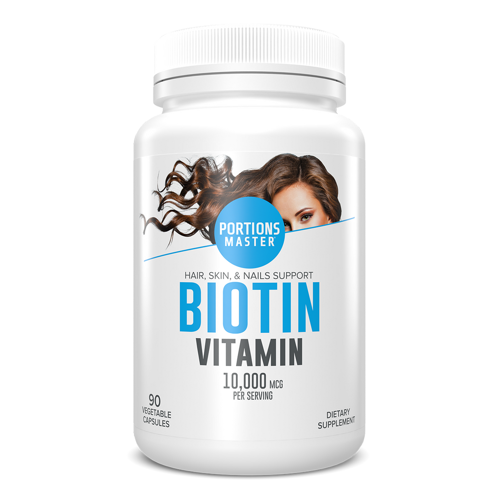 Portions Master Biotin Hair, Skin & Nails Support (90 Count)