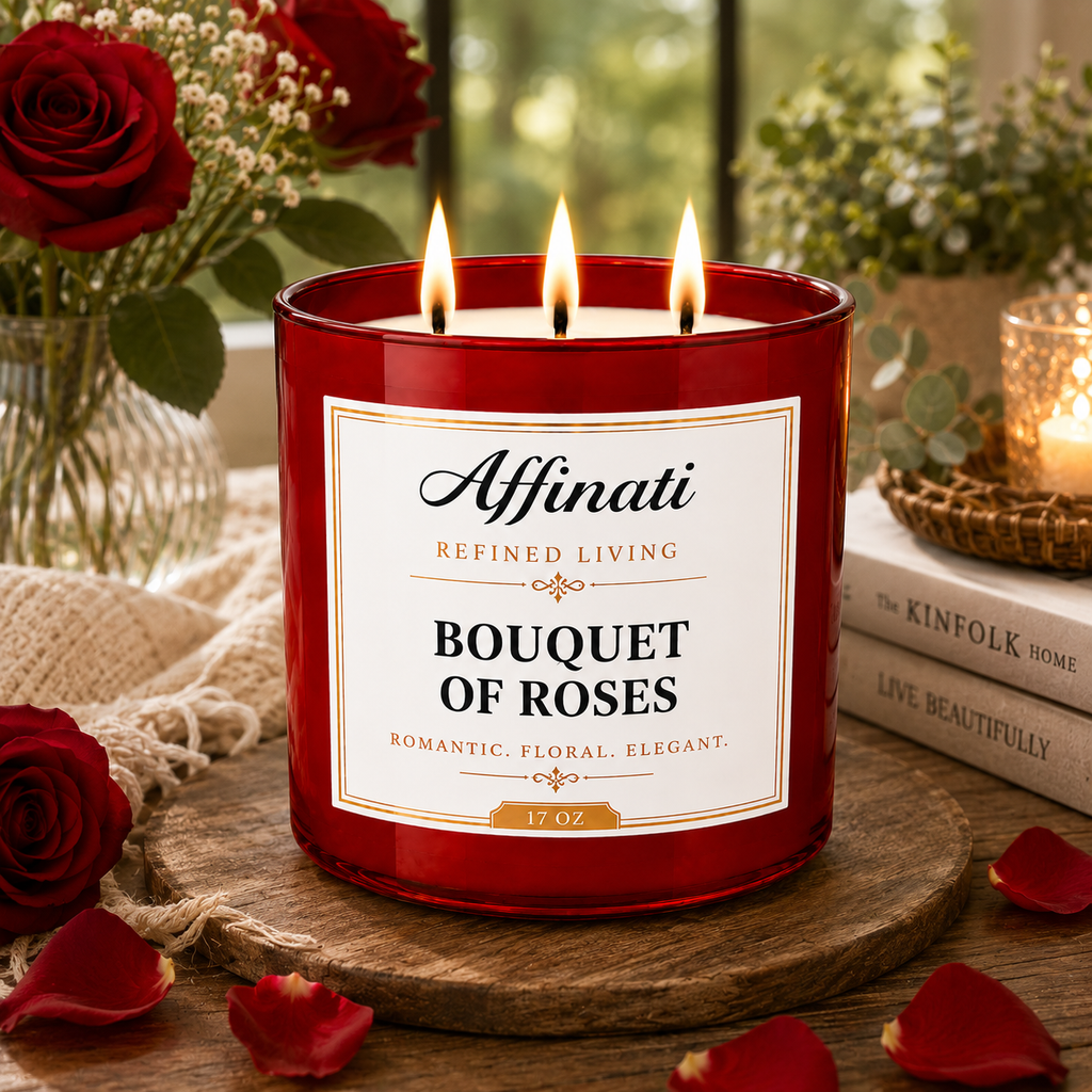 Bouquet of Roses 3-Wick Candle