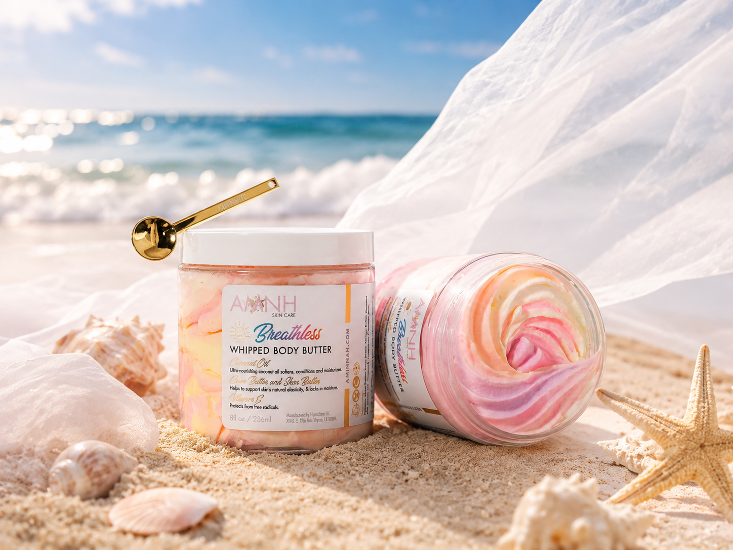 'Breathless' Whipped Body Butter: Clean Beauty, Cruelty-Free, Vegan Skincare with Natural Ingredients, Female-Owned Brand