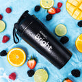 Bright Premium Shaker | Matte Black Stainless Steel 750ml