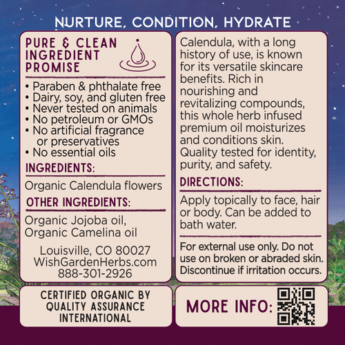 Calendula Oil, Nourish & Revitalize - 2 FL OZ (59 mL)