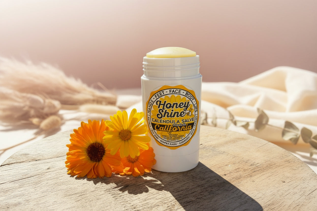 Honey Shine Calendula Salve Stick