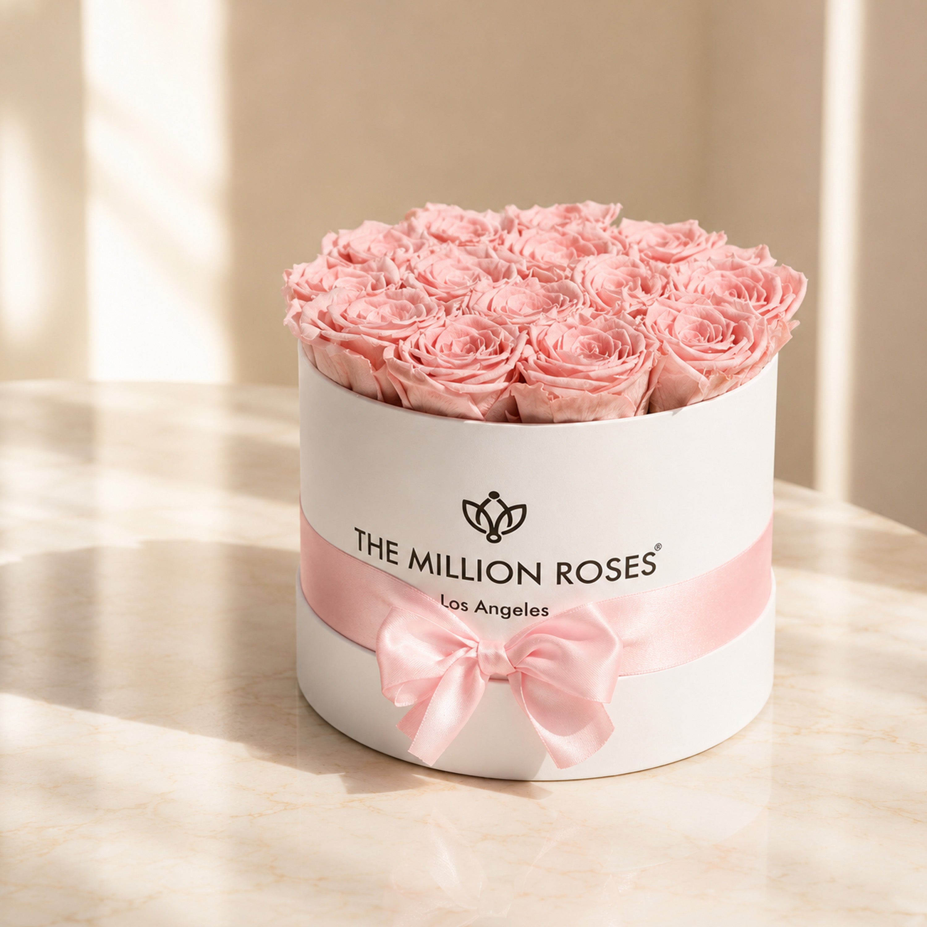 Classic White Box | Light Pink Roses