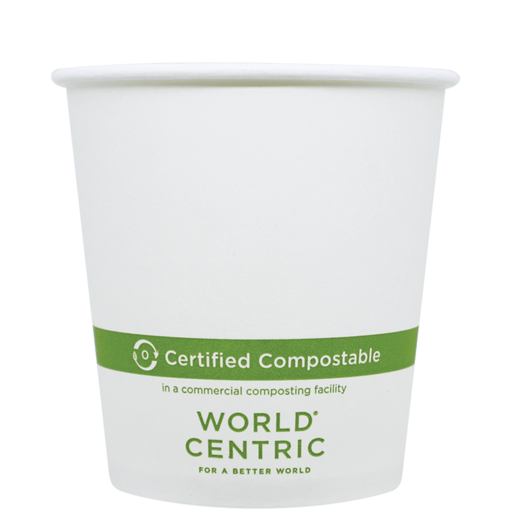 World Centric 10 oz FSC Paper Hot Cup - White (QTY 1000), SKU CU-PA-10