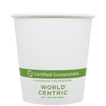 World Centric 10 oz FSC Paper Hot Cup - White (QTY 1000), SKU CU-PA-10