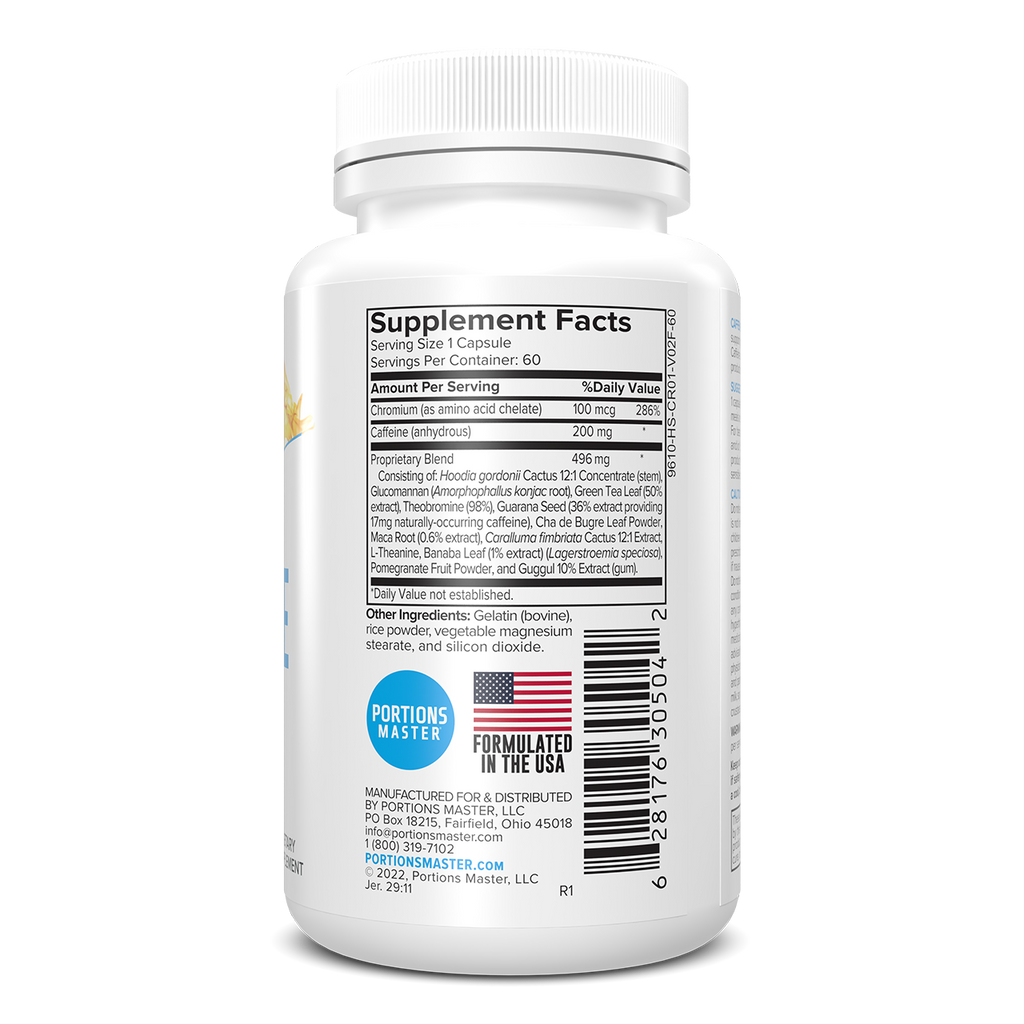 Portions Master Caffeine Plus (60 Count)