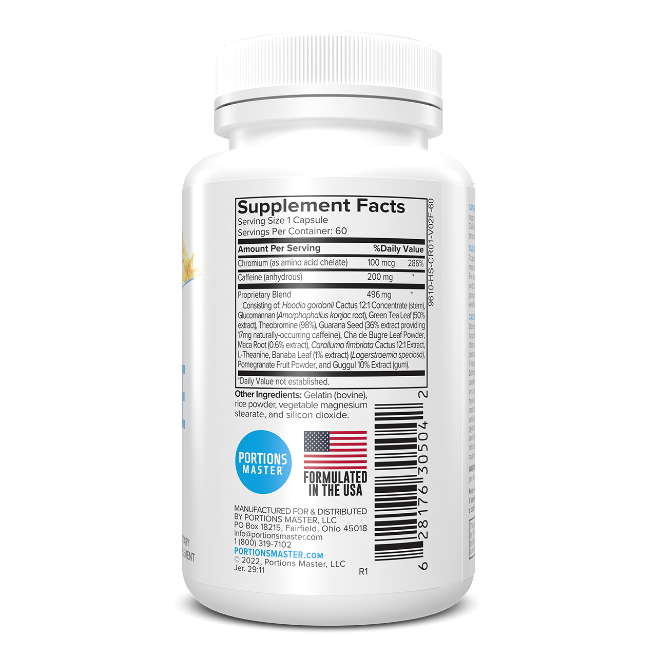 Portions Master Caffeine Plus (60 Count)