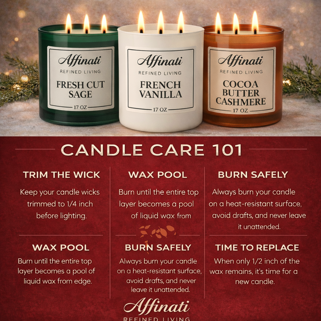 Rose Amour Wooden Wick Candle – Luxury 21 oz Soy Blend | Affinati