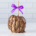 Peanut with Chocolate Drizzle – Gourmet Caramel Apple