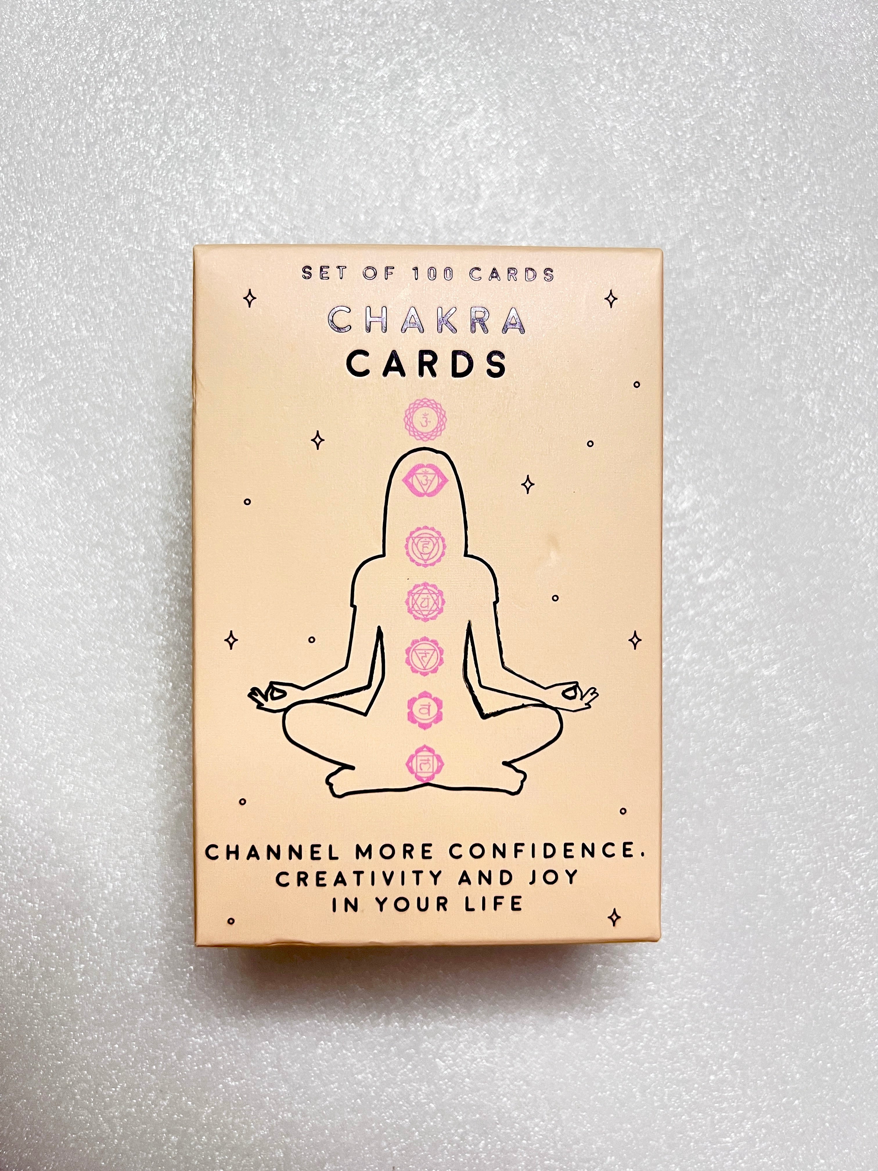 Chakra Cards ~ Set of 100 Cards to Learn about Chakras and how to balance and harmonize your energy.