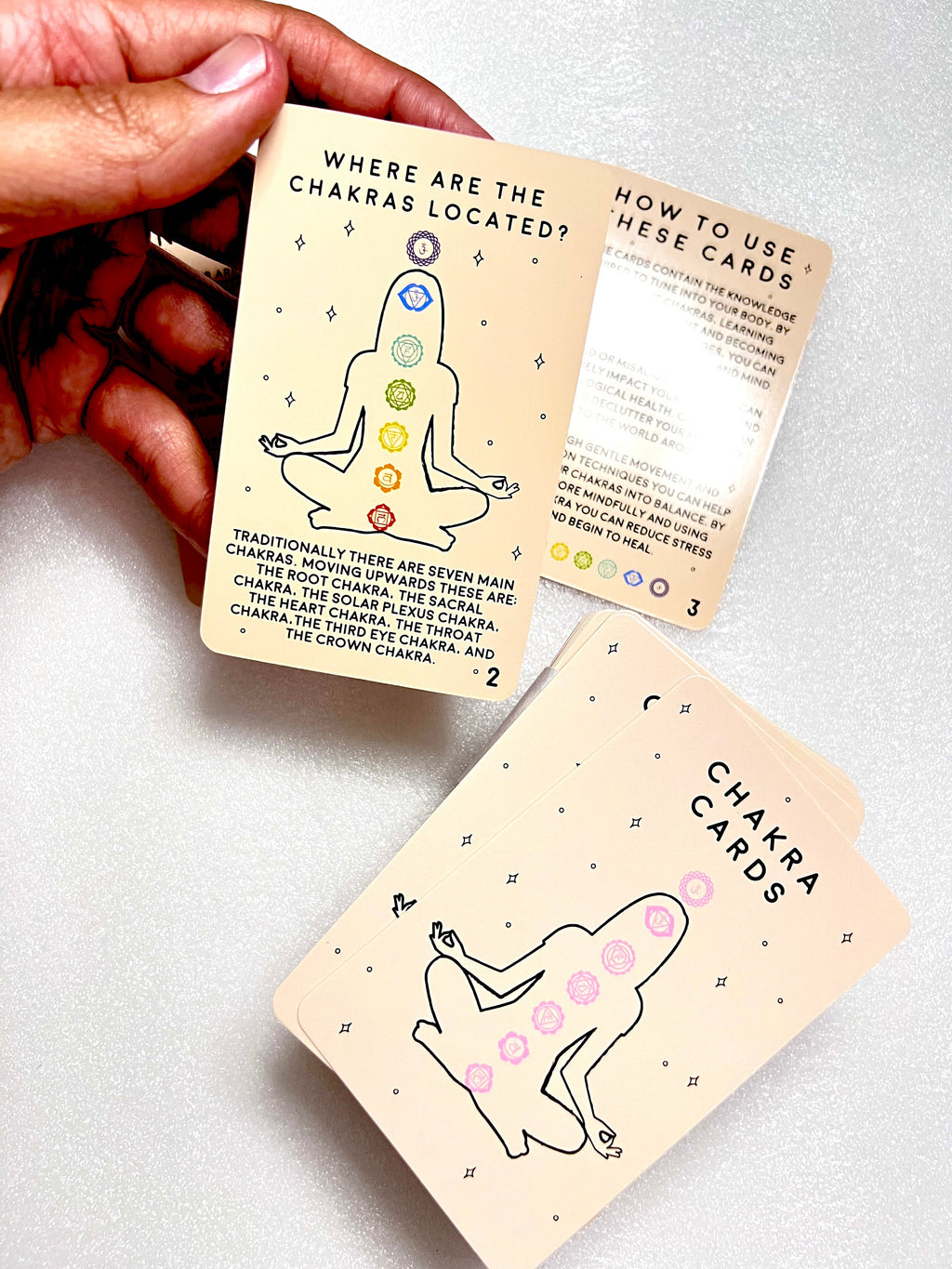 Chakra Cards ~ Set of 100 Cards to Learn about Chakras and how to balance and harmonize your energy.