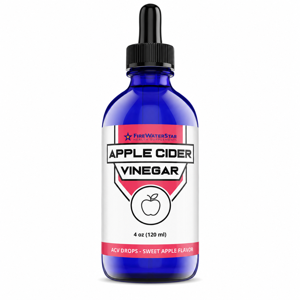FWS Apple-Flavored Apple Cider Vinegar Drops with the Mother – 4 fl oz