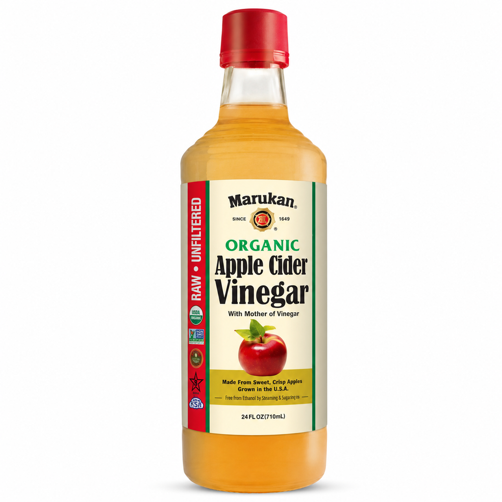 Marukan Organic Raw Apple Cider Vinegar with the Mother – 24 oz