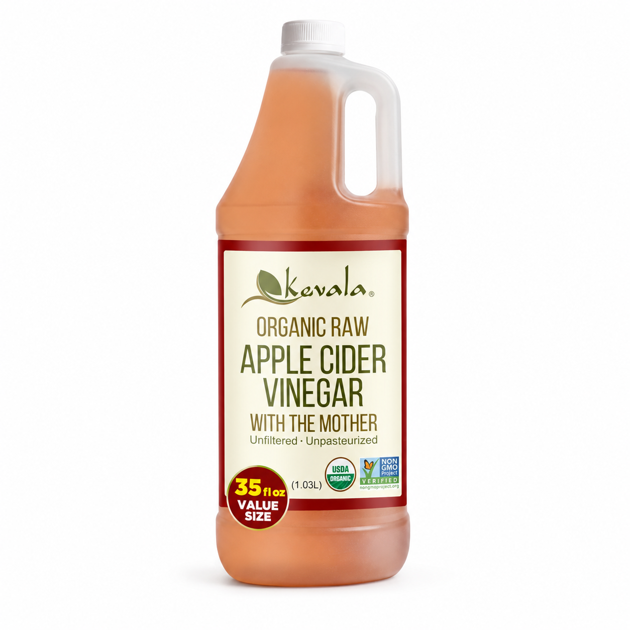Kevala Organic Raw Apple Cider Vinegar with the Mother