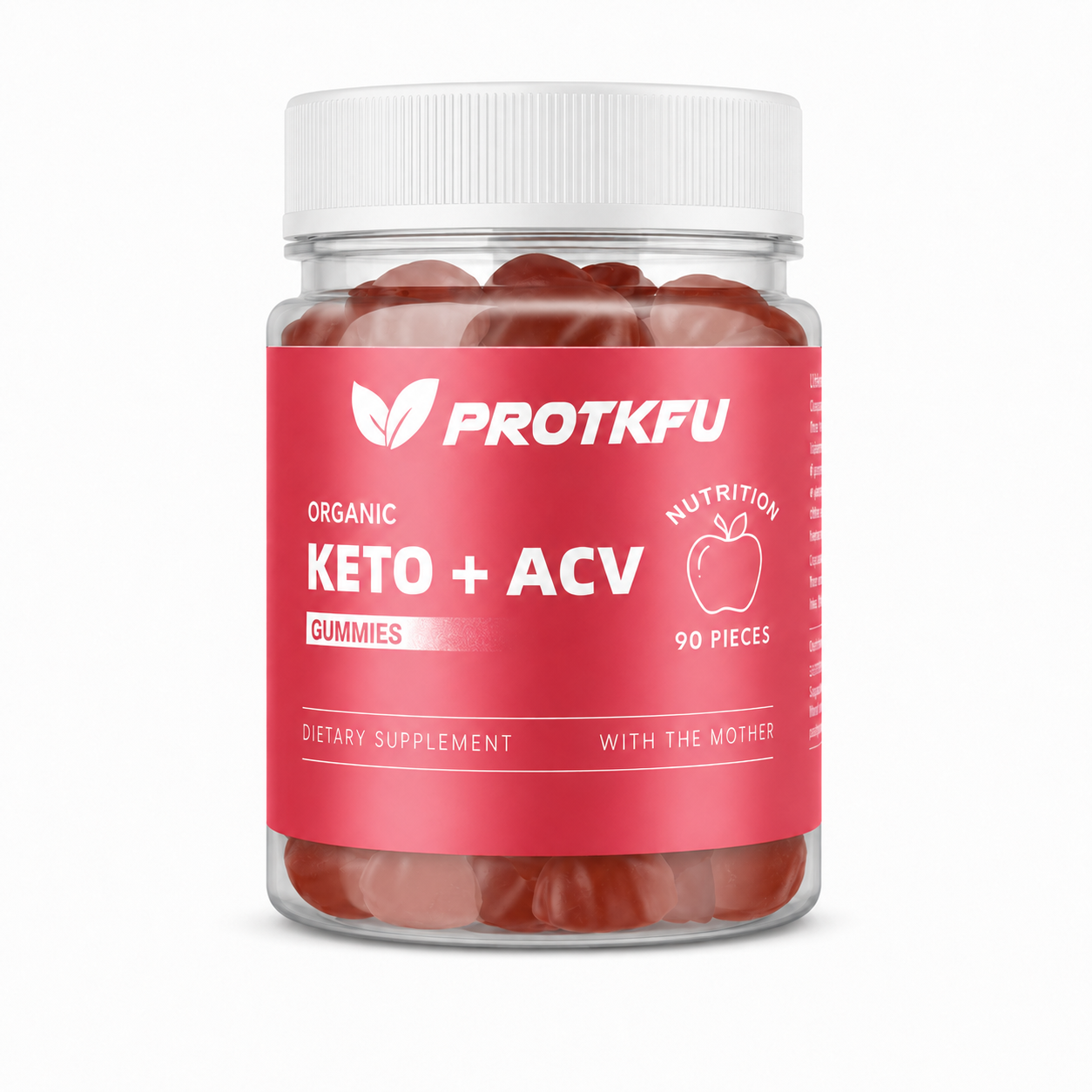 ProTKFU Apple Cider Vinegar Gummies with the Mother – 1,000 mg