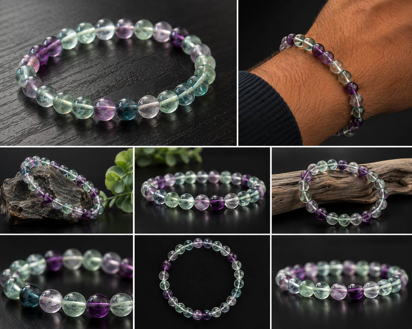 Soul Tide Fluorite Bracelet - For the souls learning to heal, release, and rise again.