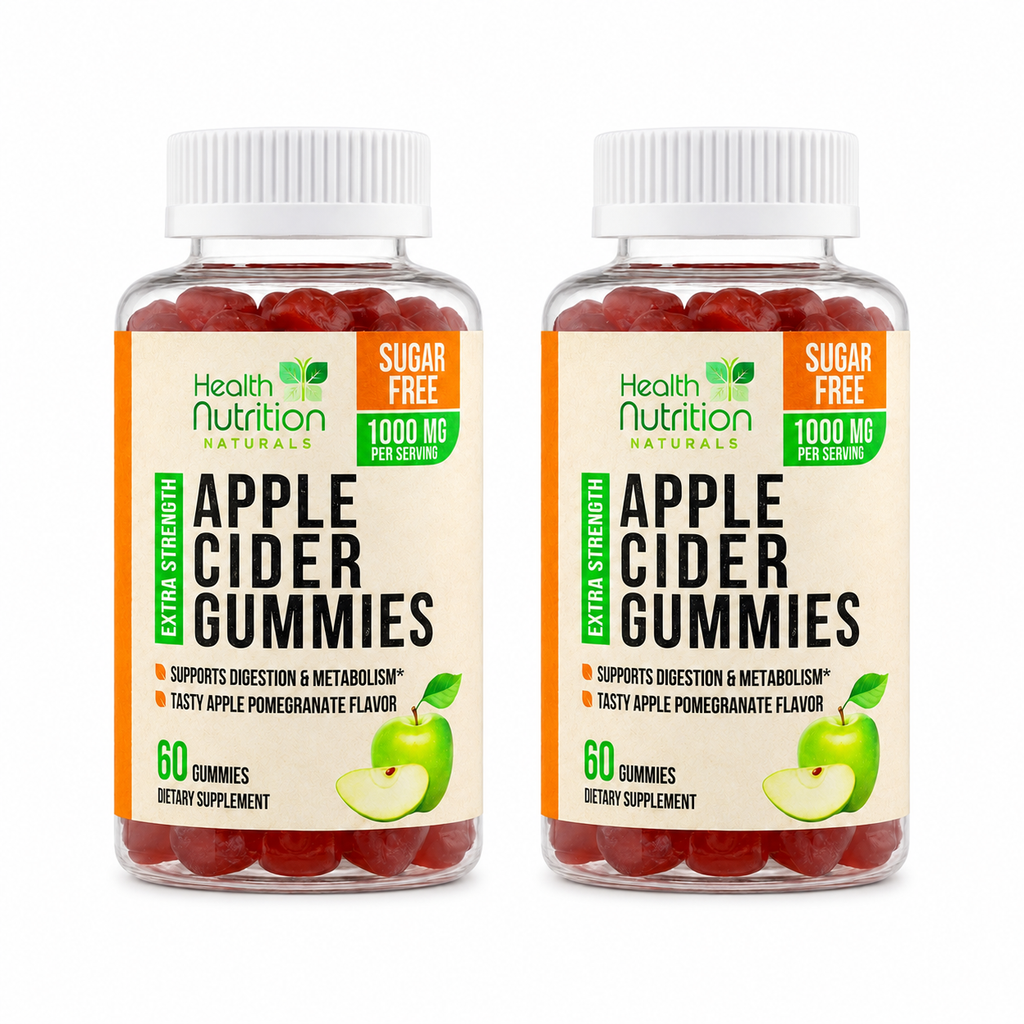 Health Nutrition Zero-Sugar Apple Cider Vinegar Gummies with the Mother & Vitamin B12