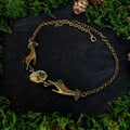 Hand Chain Crystal Necklace