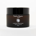 Black jar of Timeless Organics Clarifying Crème Masque on a white background