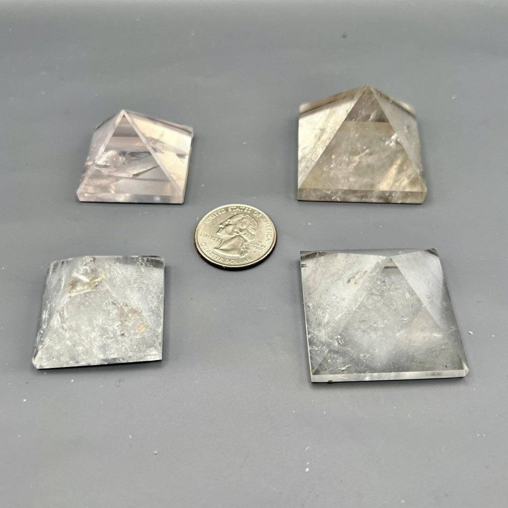 Clear Quartz Crystal Pyramid Polished Geometric Form