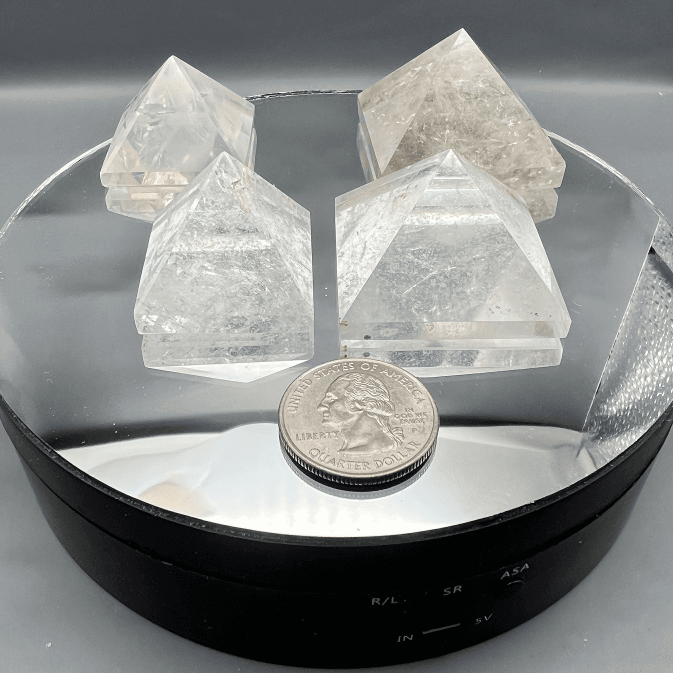 Clear Quartz Crystal Pyramid Polished Geometric Form