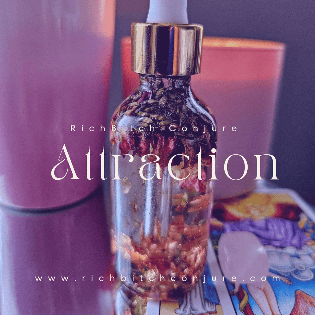 Deadly Attraction Hoodoo Conjure Oil | Magnetism Oil | Attraction and Favor Ritual Oil | Love Money Opportunity Rootwork Oil | Spiritual Supply
